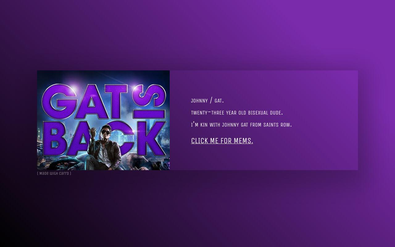 Carrd profile picture for @gat
